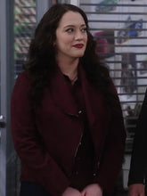 Shifting Gears 2025 Kat Dennings Burgundy Suede Jacket